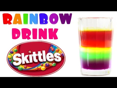 Skittles Rainbow Drink! How to make a Skittles Non-Alcoholic Cocktail