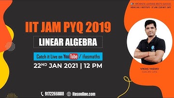 IIT-JAM MATHEMATICS | PYQ 2019 | LINEAR ALGEBRA |