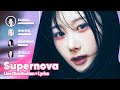 Aespa  supernova line distribution  lyrics karaoke patreon requested