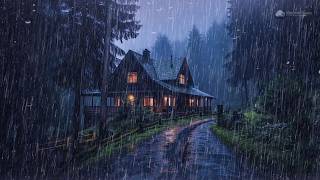 🔴 Heavy Rain to Sleep FAST - 99% Effective Insomnia Relief Rainstorm