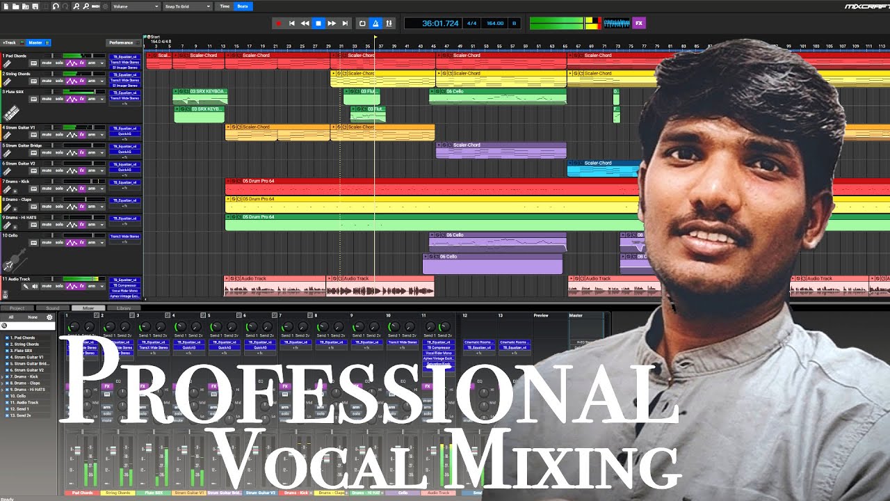 Mixing Vocals Like A PRO - Mixcraft Studio (Tamil) | Tutorial Session 10