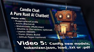 Config new models, tokenizer.json, and load .pdf and .txt for Fireside Chat (Pure Rust AI Chat Bot).