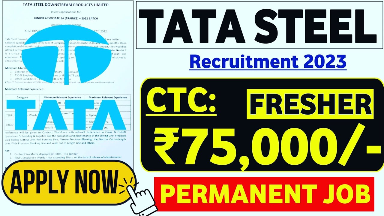 Tata Steel Recruitment 2024 Current Careers Opportunities