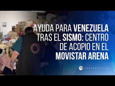 ⁣Ayuda para Venezuela tras el Sismo: Centro de Acopio en el Movistar Arena