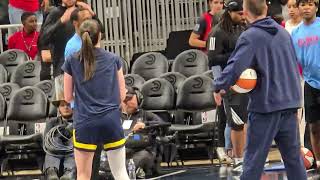 Caitlin Clark  and Sophie Cunningham getting ready for Atlanta Dream #Caitlinclark 