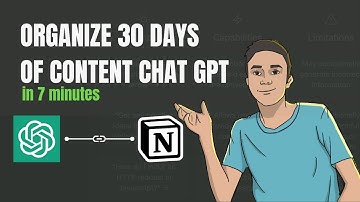 7 MINUTES! Content Planning: One Month of Content Ideas Using Chat GPT and Notion