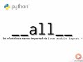 Python: Controlling imports with     all  