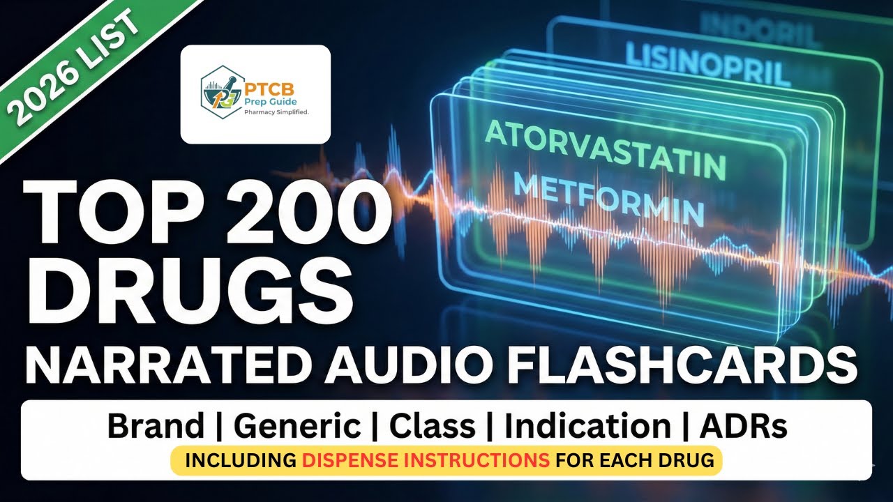 Master the Top 200 Drugs for 2026 | Narrated Flashcards + Dispense Instructions