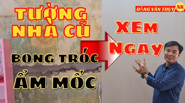 Cải tạo tường nhà cũ bị bong tróc và ẩm mốc | Giải pháp tối ưu cho nhà cũ đẹp | Tấm nhựa ốp tường
