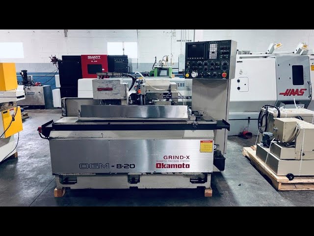 Okamoto OGM 8-20U CNC Cylindrical Grinder - MC# 604767 - YouTube