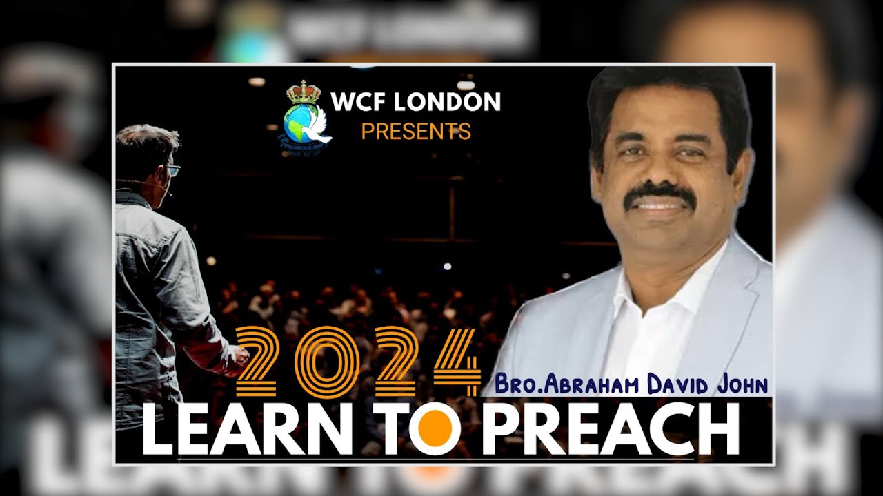 Announcement Learn to Preach Like Jesus & Paul !!! At Chennai See Description!!!
