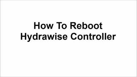 How to Reboot Hydrawise Controller