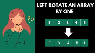 Left rotate an array by one | Beginning of New Algorithmic Adventures | DSA For Beginners