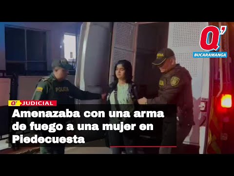 Alias 'Johana' amenazaba con una arma de fuego a otra mujer en Piedecuesta