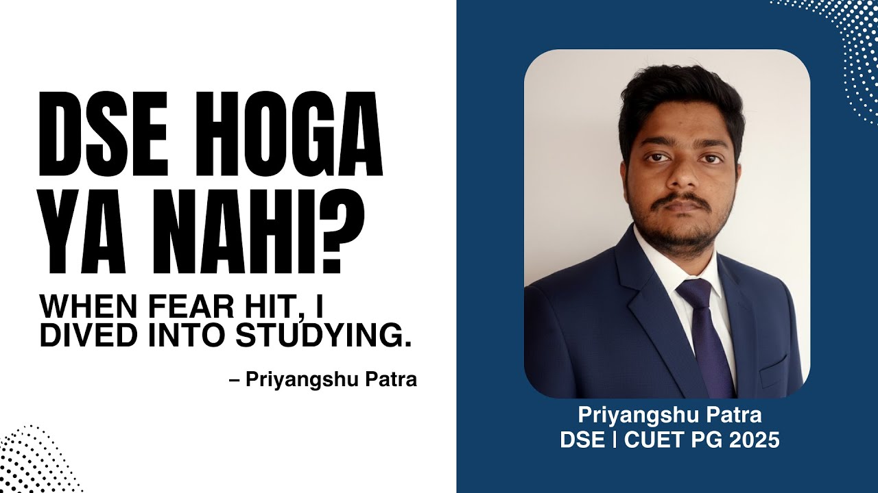 DSE MA Economics Success Story | How Priyangshu Cracked DSE in Just 2 Months | CUET PG Economics