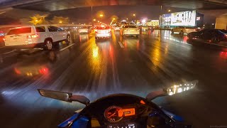 Got caught in Dubai's rain on my Superbike! Very Scary!