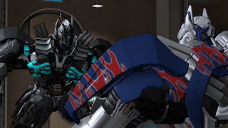 SFM Optimus vs Nemesis Prime! Transformers TLK Animated Fight Scene!