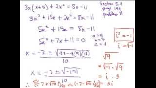 Section 5 4, Problem 11a, Complex Solutions