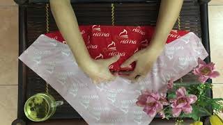 Hana Wagashi Wrap | Furoshiki | Hướng dẫn gói hộp bánh bằng khăn lụa