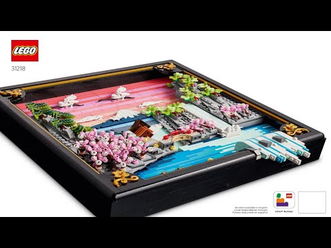 LEGO 31218 Instructions | Art | Japanese Cherry Blossom Landscape