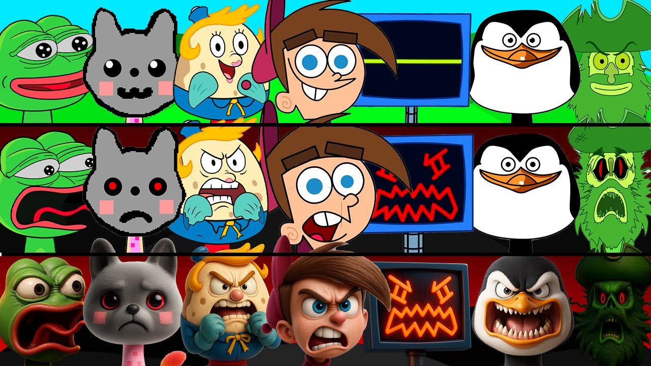 Timmy Sprunki Incredibox Sprunki OC Phase 1 to Phase 3 Timmy Turner, Trollface ...