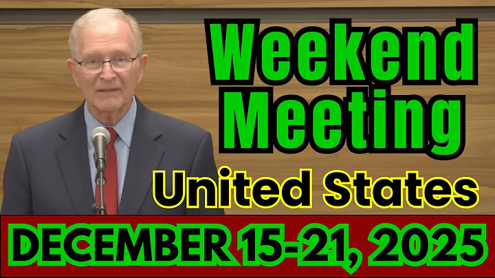 Midweek Meeting 2025 | December 15 - 21, 2025 | United States | Midweek Meeting