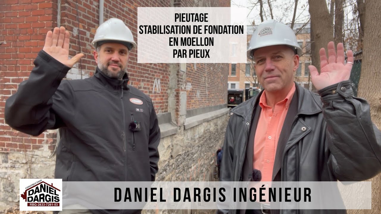 Pieutage stabilisation de fondation en moellon par pieux – Daniel Dargis ingénieur - partie 2