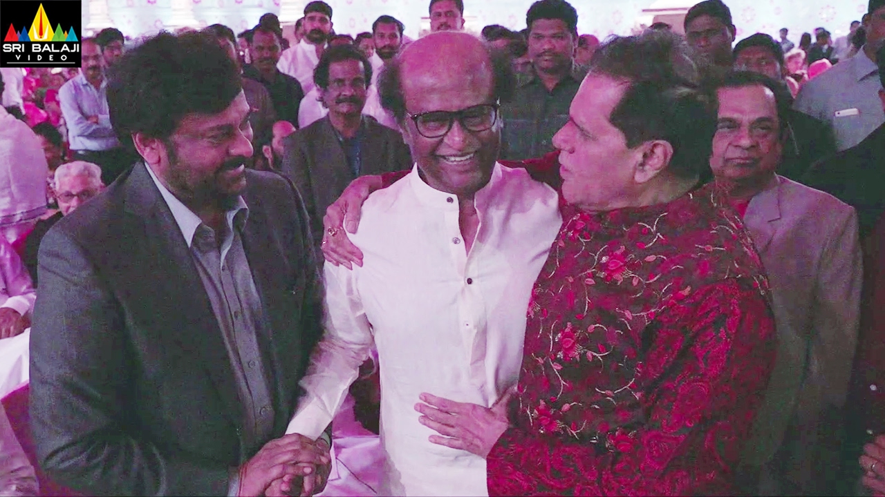 Chiranjeevi, Rajinikanth and Amitabh at T.Subbarami Reddy Grandson Keshav Wedding