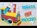 PIÑATA TREN (PROCESO DE ARMADO)