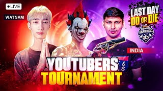 INTERNATIONAL YouTubers🤯TOURNAMENT DAY - 3🔥 #freefire #classylive #nonstop_live #live
