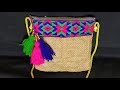 Easy handmade ladies purse | DIY handbag from jute and wool