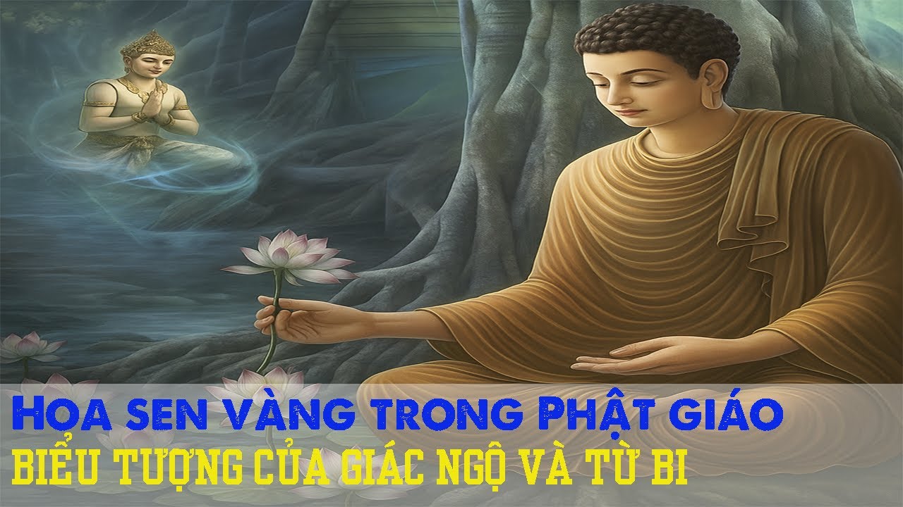 Hoa Sen Vàng Trong Phật Giáo _ Biểu Tượng Của Giác Ngộ Và Từ Bi.