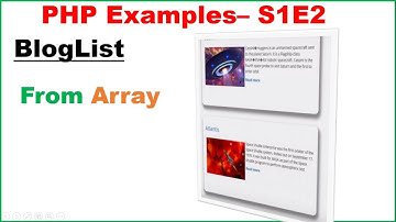 PHP OOP Examples S1E2 : Blog List with Images and Text