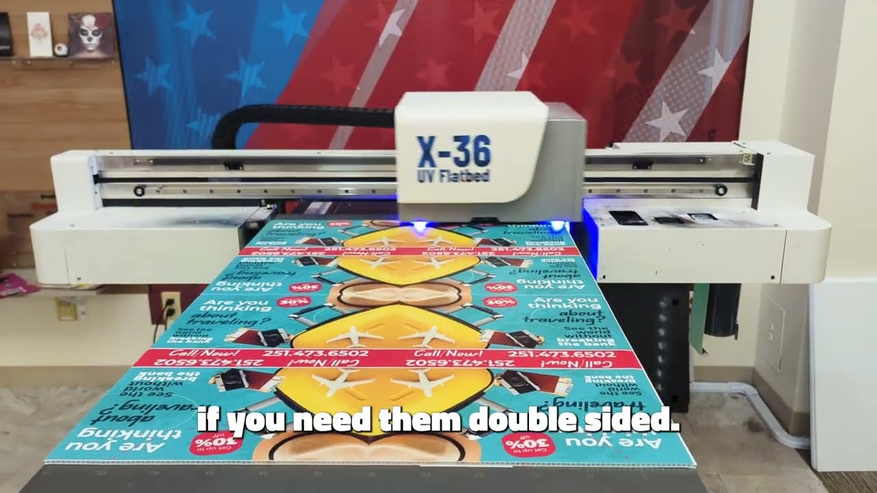 How to Print Yard Signs on a Flatbed UV Printer - YouTube