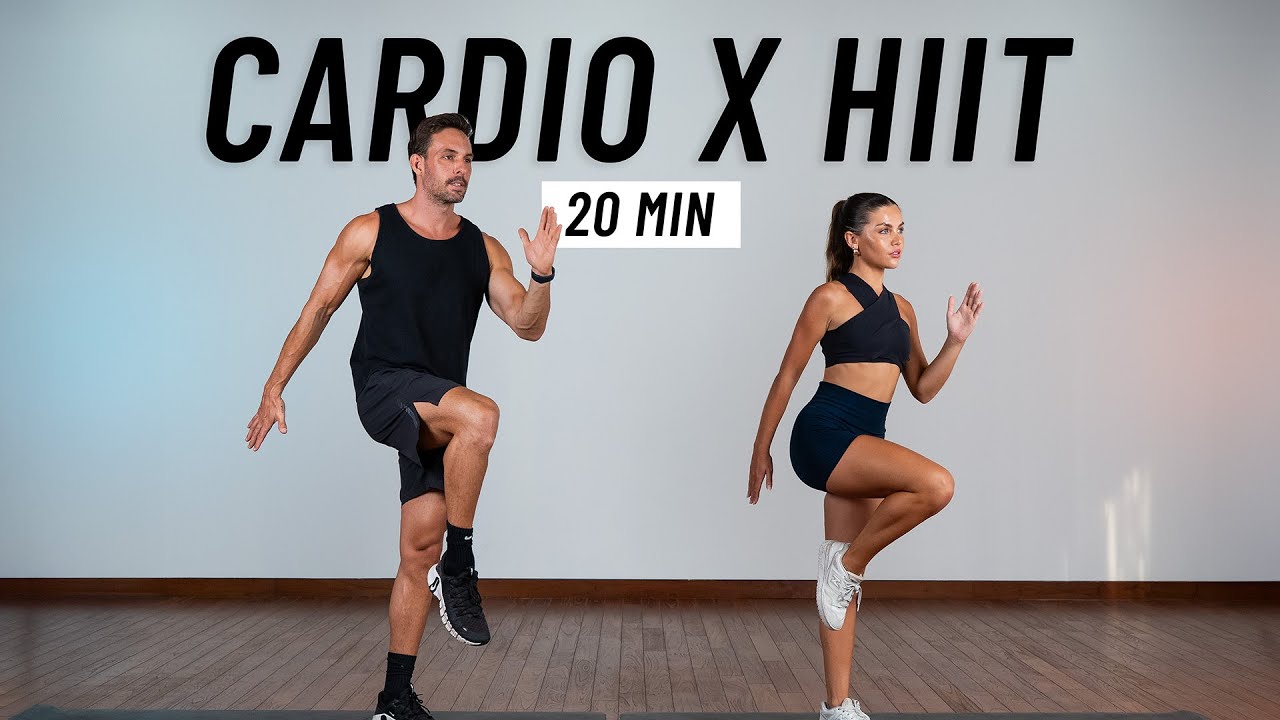 20 Min Fat Burning Cardio HIIT Workout at Home (No Equipment, No Repeats)