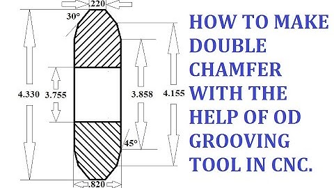 34 HOW TO MAKE TWO ANGLE WITH GROOVING TOOL ! MOST CRITICAL PROGRAMME