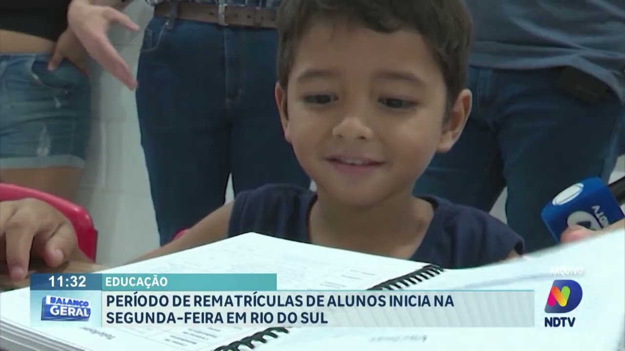 Rematriculas: período de rematriculas de alunos inicia na segunda-feira em Rio do Sul