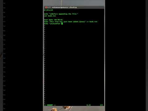 Linux Shell Script - Append to File #023 #shorts