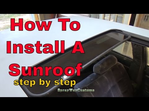 How To Install A Custom Sunroof / Box Chevy Caprice Sunroof Installation