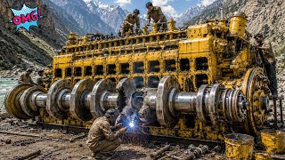 Amazing $3000 Rusted Giant Dozer Engine Restoration | 50 Years Old Bulldozer Rebuilt Like New