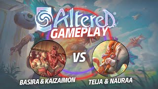 Altered TCG - Gameplay - Edison (Basira & Kaizaimon) vs Lauren (Teija & Nauraa)