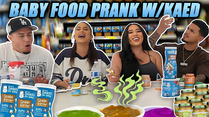 BABY FOOD PRANK ON KAED !!