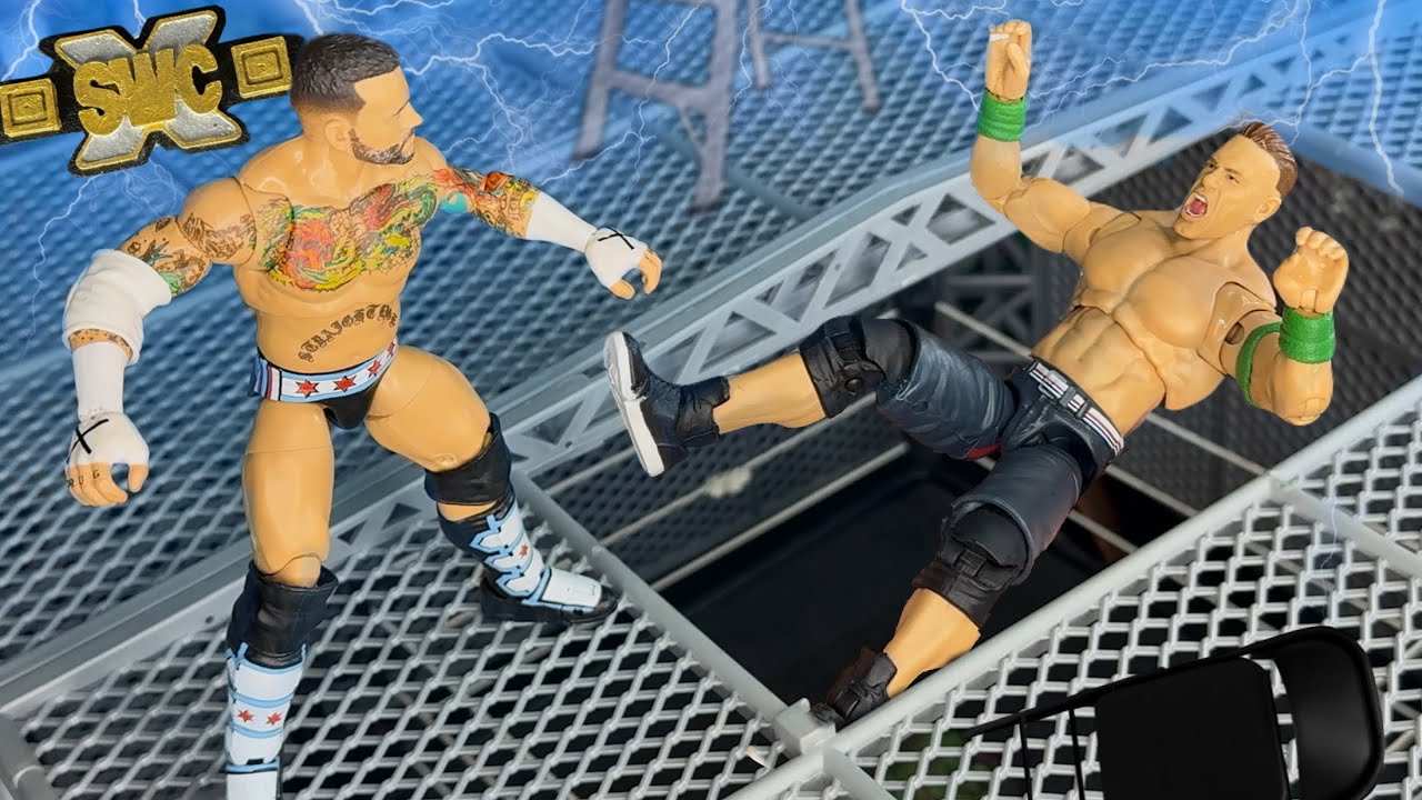 John Cena VS CM Punk | Hell In A Cell | WWE Action Figure Match!