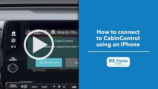 How to connect to CabinControl using an iPhone | Ike Honda