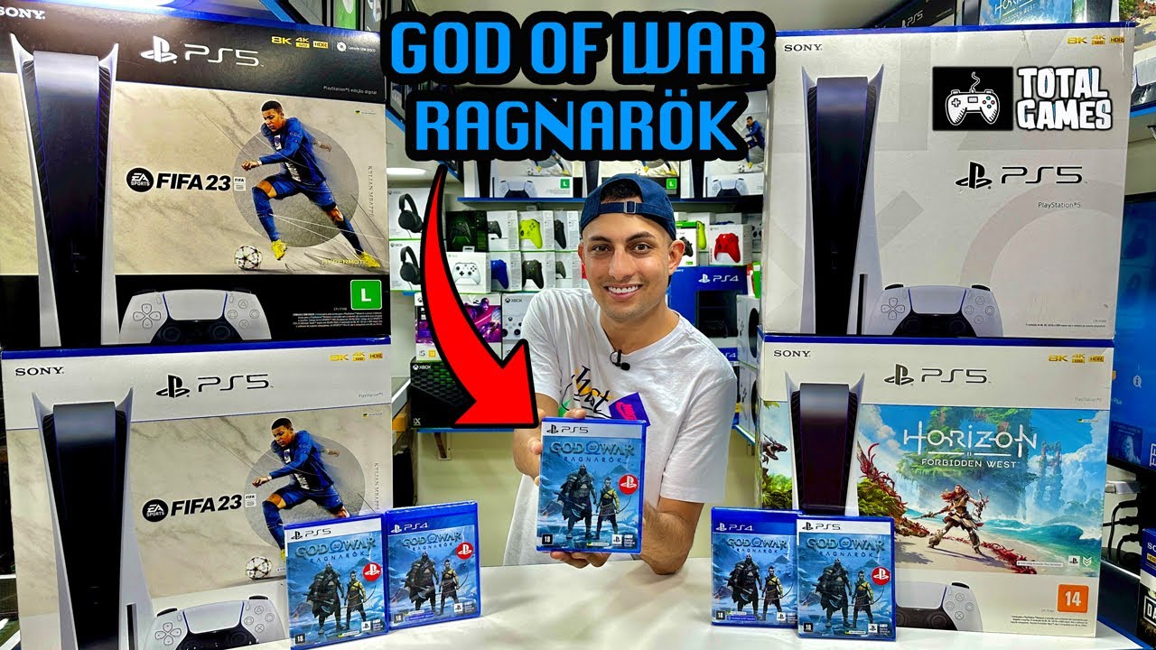 PS5 + BARATO! GOD OF WAR RAGNARÖK CHEGOU na THE LAST GAMES SANTA EFIGÊNIA!  