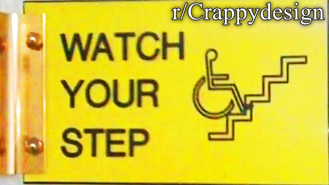 r/Crappydesign | wheelchair up stairs? - YouTube