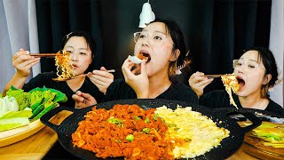 Cheesy Pork Bulgogi  + Noodles after ft. ONION WRAP 돼지불고기먹방