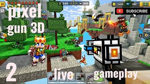 Pixel Gun 3D - Gameplay Walkthrough Part 2 - Tutorial, Multiplaye live #viralvideo #pixel #gameplay