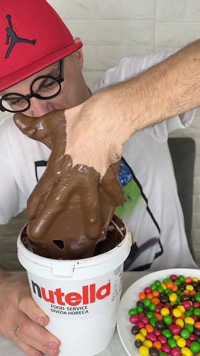 #nutella and Candy Chocolate 🍫🍭