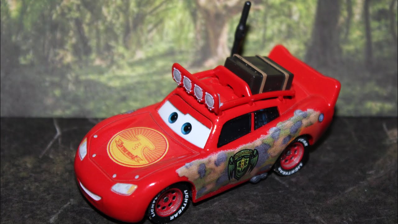 Mattel Disney Cars on the Road Cryptid Buster Lightning McQueen (Big Foot  Hunter) 2023 